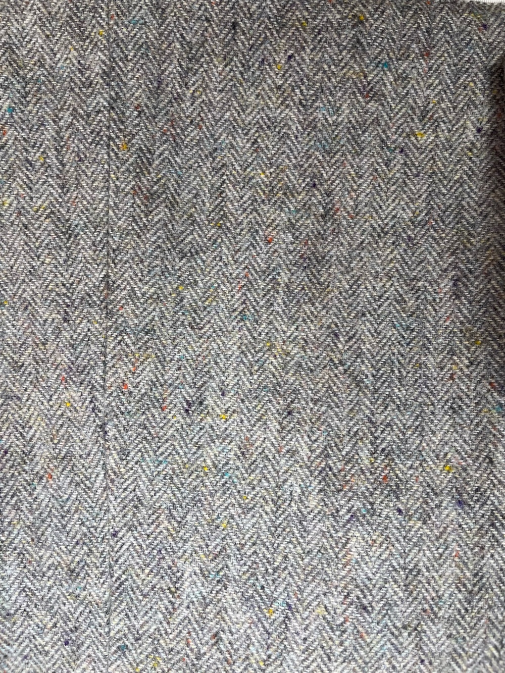Talbots Woman Aberdeen Herringbone Tweed Blazer 14W Grey Wool Preppy Classic - Picture 4 of 11